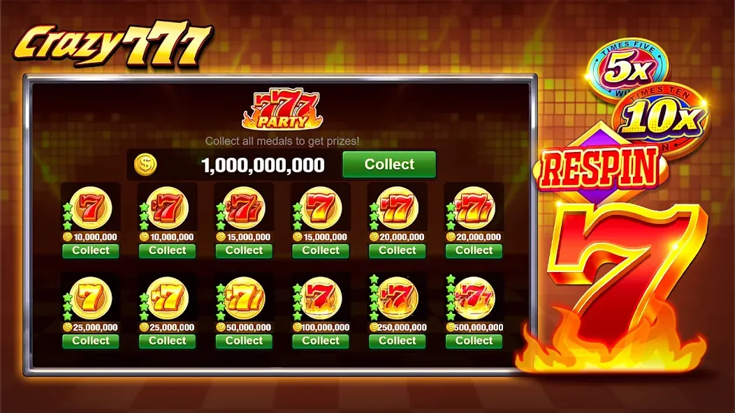 Crazy 777 Slot-TaDa Games (Крэйзи 777 Слот)  [МОД Menu] Screenshot 3