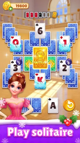 Royal Solitaire Tripeaks  [МОД Menu] Screenshot 1