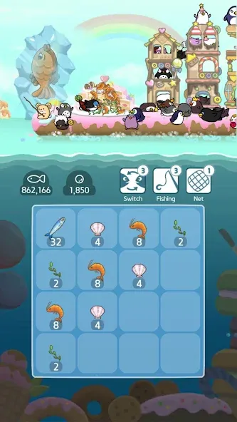 2048 Penguin Island  [МОД Menu] Screenshot 2