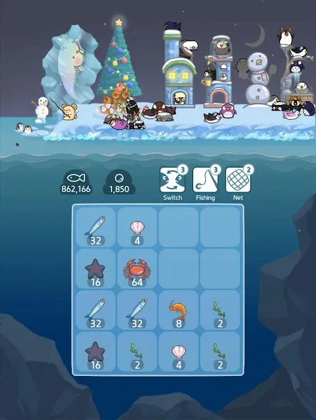 2048 Penguin Island  [МОД Menu] Screenshot 3