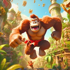 Взлом Monkey jungle run kong gorilla  [МОД Бесконечные деньги] - последняя версия apk на Андроид