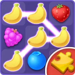 Взлом Jigsaw: Fruit Link Blast (Джигсоу)  [МОД Много монет] - стабильная версия apk на Андроид