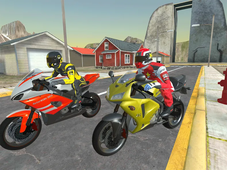 Moto bike Driving: Mega Ramp  [МОД Menu] Screenshot 2
