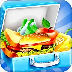 Скачать взлом Lunch Box cooking Games 2023 (ШКОЛЬНЫЙ ОБЕД ПРИГОТОВЛЕНИЕ ПИЩИ Создание поваров)  [МОД Бесконечные деньги] - последняя версия apk на Андроид