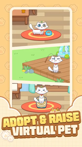 Cat Time - Cat Game, Match 3 (Кэт Тайм)  [МОД Бесконечные деньги] Screenshot 1