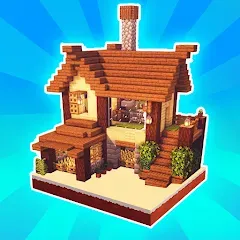 Взломанная MiniCraft Village (МиниКрафт Деревня)  [МОД Бесконечные монеты] - полная версия apk на Андроид