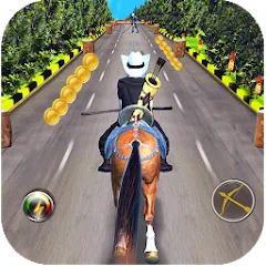 Взлом Cowboy Horse Run  [МОД Много денег] - стабильная версия apk на Андроид