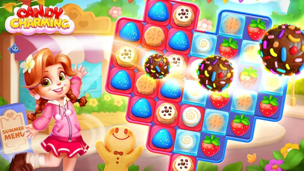 Candy Charming - Match 3 Games (энди Чарминг)  [МОД Бесконечные монеты] Screenshot 5