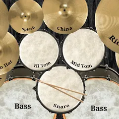 Взломанная Drum kit (Drums) free  [МОД Много денег] - полная версия apk на Андроид