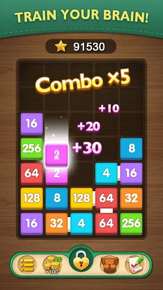 Merge Puzzle - Number Games (Мердж Пазл)  [МОД Много монет] Screenshot 3