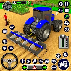 Скачать взломанную Real Tractor Driving Simulator (Реальный симулятор вождения трактора)  [МОД Меню] - последняя версия apk на Андроид