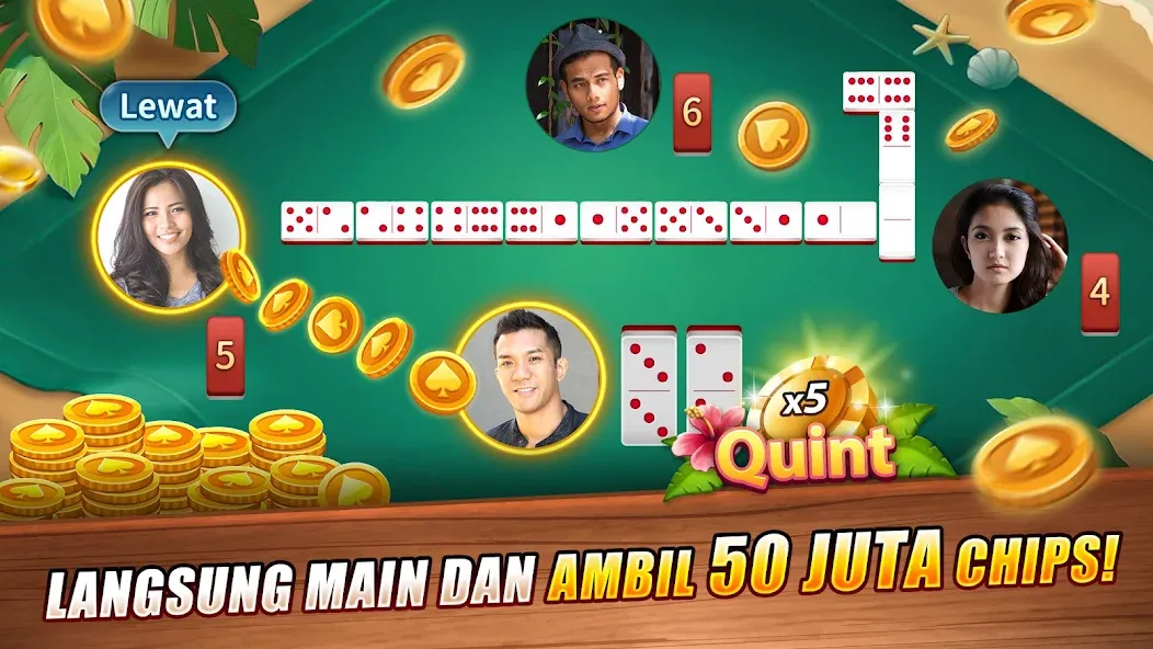 LUXY Domino Gaple QiuQiu Poker (Лукси Домино Гапл Киукиу Покер)  [МОД Menu] Screenshot 1