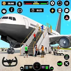 Скачать взломанную Airplane Simulator Plane Games  [МОД Бесконечные монеты] - стабильная версия apk на Андроид