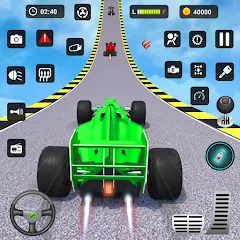 Взлом Formula Car Stunt - Car Games (Формула автомобиль трюк)  [МОД Menu] - последняя версия apk на Андроид