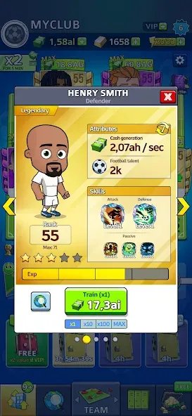 Idle Soccer Story - Tycoon RPG (Айдл Соккер Стори)  [МОД Бесконечные деньги] Screenshot 4