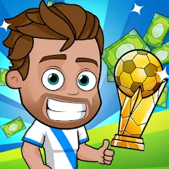 Скачать взломанную Idle Soccer Story - Tycoon RPG (Айдл Соккер Стори)  [МОД Бесконечные деньги] - полная версия apk на Андроид