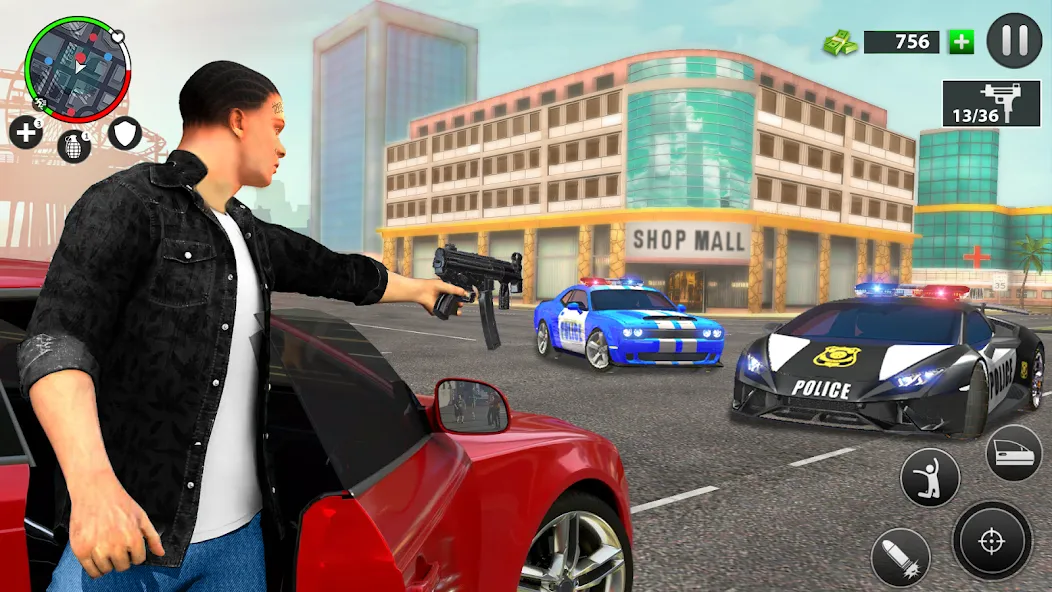 Real Grand Gangster Crime City (Реал Гранд Гангстер Крайм Сити)  [МОД Unlocked] Screenshot 5