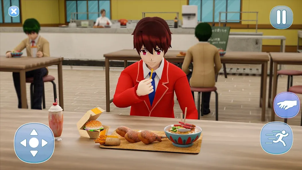 Anime Boy High School Life 3d  [МОД Много денег] Screenshot 2