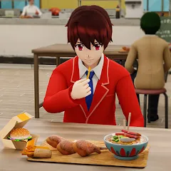 Взлом Anime Boy High School Life 3d  [МОД Много денег] - последняя версия apk на Андроид