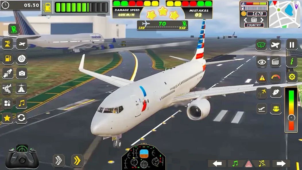 Real Flight Sim Airplane Games (Реал Флайт Сим Авиасимуляторы игры на самолеты)  [МОД Unlocked] Screenshot 1