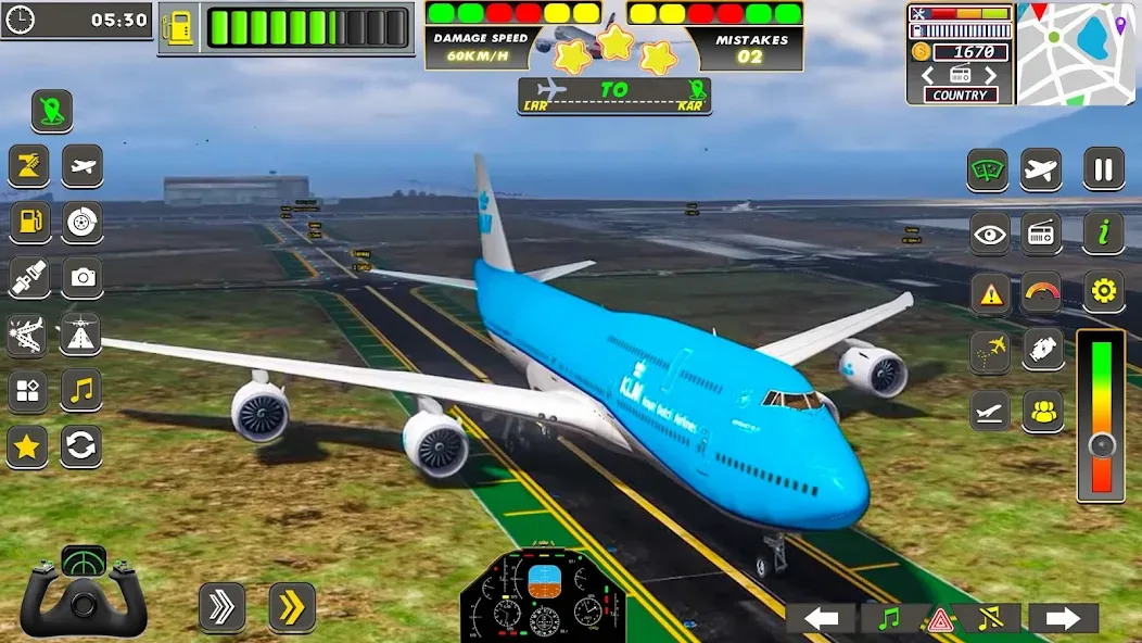 Real Flight Sim Airplane Games (Реал Флайт Сим Авиасимуляторы игры на самолеты)  [МОД Unlocked] Screenshot 2