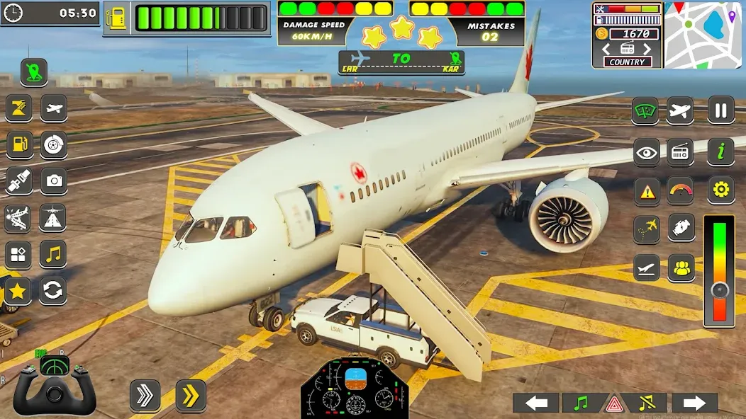 Real Flight Sim Airplane Games (Реал Флайт Сим Авиасимуляторы игры на самолеты)  [МОД Unlocked] Screenshot 3