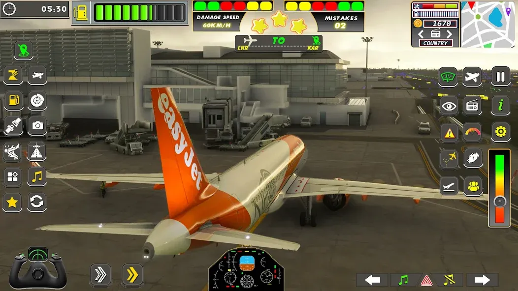 Real Flight Sim Airplane Games (Реал Флайт Сим Авиасимуляторы игры на самолеты)  [МОД Unlocked] Screenshot 4