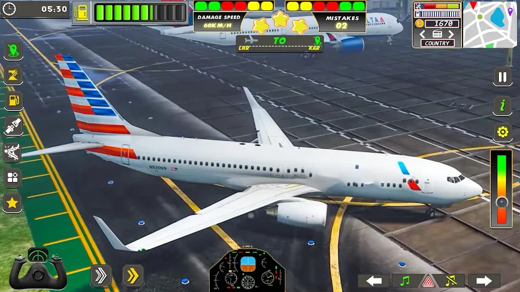 Real Flight Sim Airplane Games (Реал Флайт Сим Авиасимуляторы игры на самолеты)  [МОД Unlocked] Screenshot 5