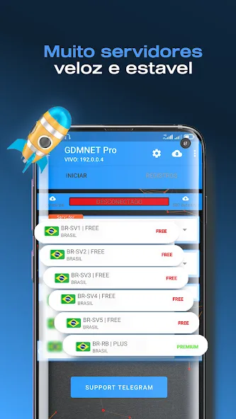 GDMNET Pro - Client VPN - SSH (ГДМНЕТ Про)  [МОД Unlimited Money] Screenshot 2