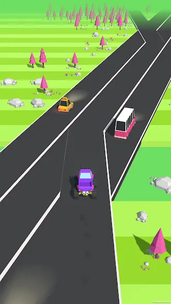 Traffic Run!: Driving Game  [МОД Menu] Screenshot 3