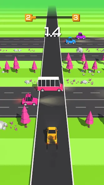 Traffic Run!: Driving Game  [МОД Menu] Screenshot 4