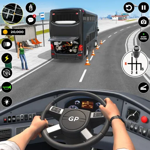 Bus Simulator : 3D Bus Games (Бас Драйвинг Симулятор ПВП Игра)  [МОД Все открыто] Screenshot 1