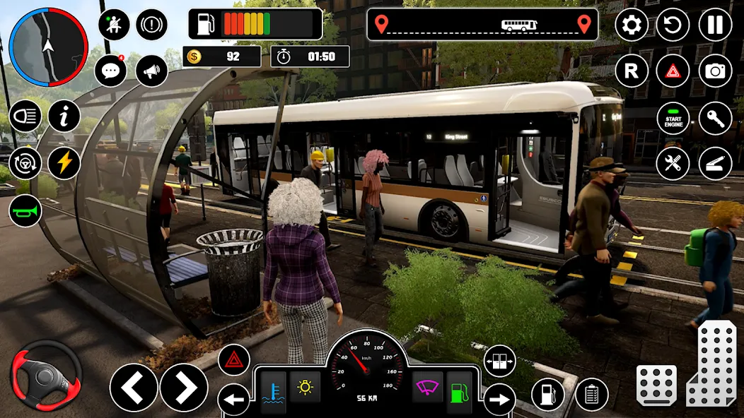 Bus Simulator : 3D Bus Games (Бас Драйвинг Симулятор ПВП Игра)  [МОД Все открыто] Screenshot 3