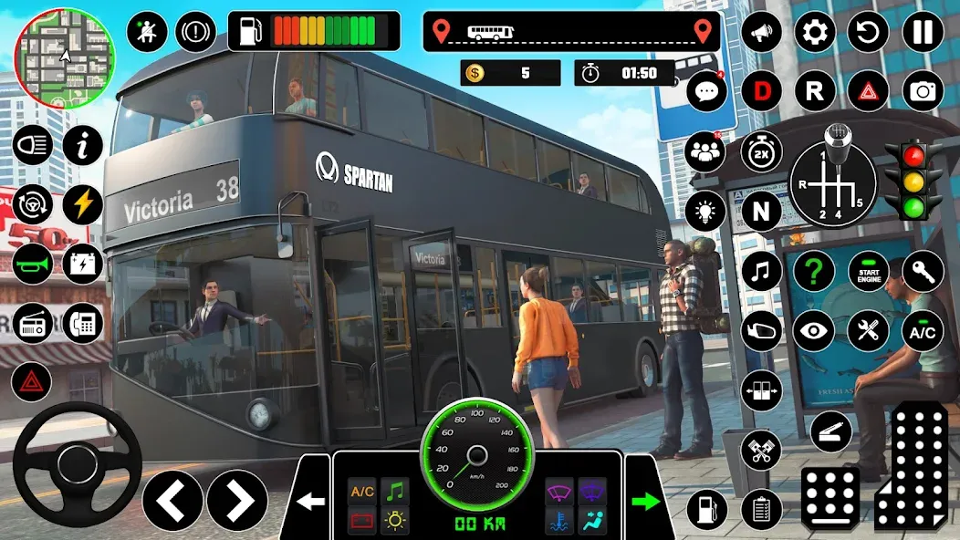 Bus Simulator : 3D Bus Games (Бас Драйвинг Симулятор ПВП Игра)  [МОД Все открыто] Screenshot 5