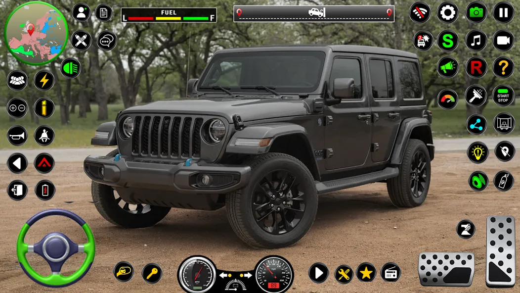 Jeep Driving Simulator offRoad (Джип Драйвинг Симулятор вне дороги)  [МОД Unlimited Money] Screenshot 4