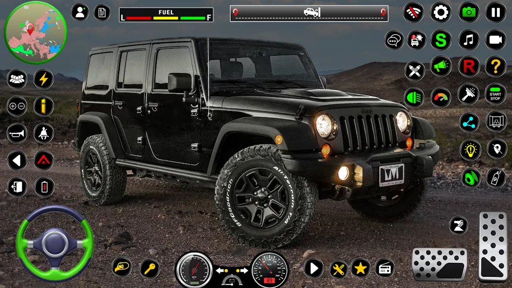 Jeep Driving Simulator offRoad (Джип Драйвинг Симулятор вне дороги)  [МОД Unlimited Money] Screenshot 5