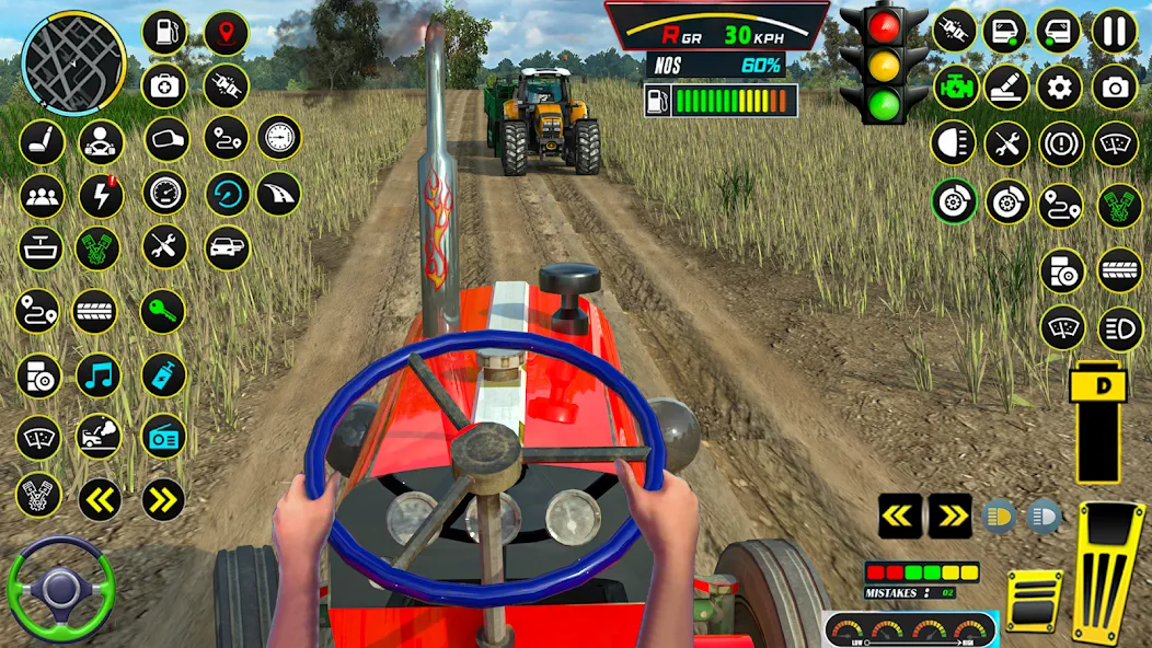 Farming Tractor Game Simulator (Фарминг Трактор Игра Симулятор)  [МОД Бесконечные монеты] Screenshot 1