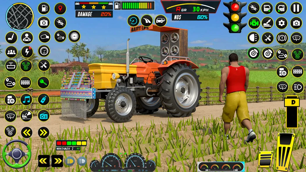 Farming Tractor Game Simulator (Фарминг Трактор Игра Симулятор)  [МОД Бесконечные монеты] Screenshot 2