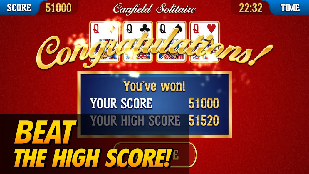 Canfield Solitaire (Кэнфилд пасьянс)  [МОД Бесконечные монеты] Screenshot 2