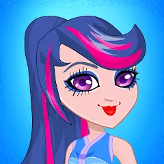 Взлом Pony College Student Dress Up (Пони Студент Колледжа Одеваются)  [МОД Mega Pack] - последняя версия apk на Андроид