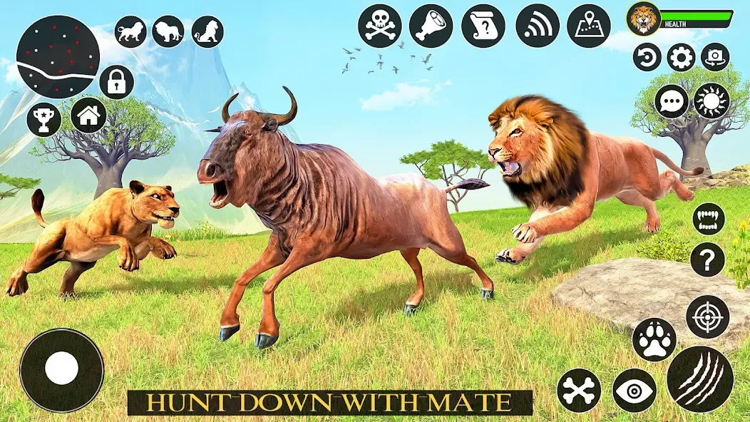 Ultimate Lion Simulator Game (Лайон Симулятор)  [МОД Бесконечные монеты] Screenshot 4