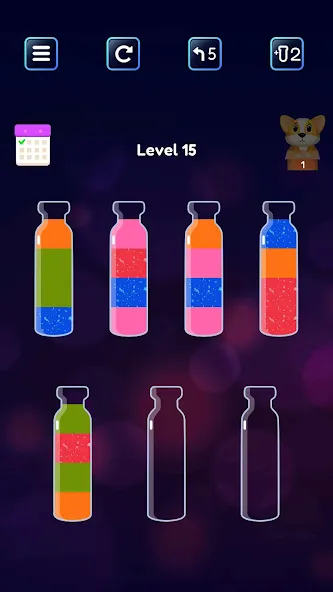 Soda Sort: Water Color Puzzle (Сода Сорт)  [МОД Бесконечные деньги] Screenshot 3