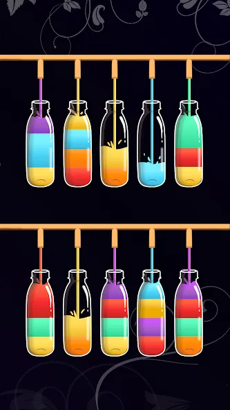 Water Sort - Color Puzzle Game (Уотер Сорт)  [МОД Бесконечные деньги] Screenshot 2