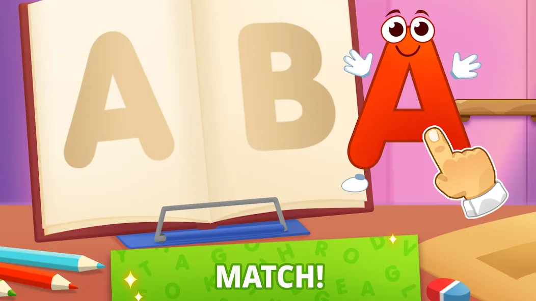 ABC kids! Alphabet, letters  [МОД Много монет] Screenshot 2