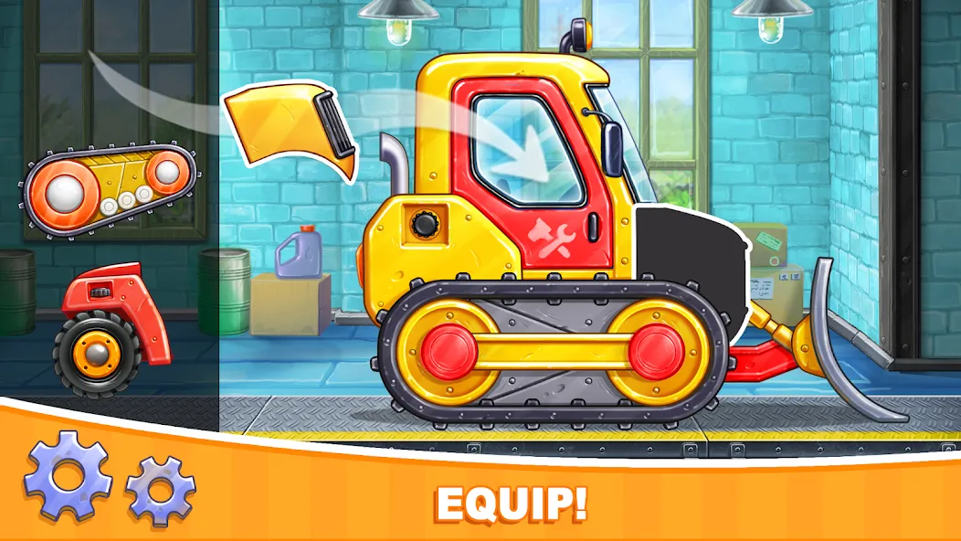 Car games Bulldozer for kids 5  [МОД Много монет] Screenshot 1