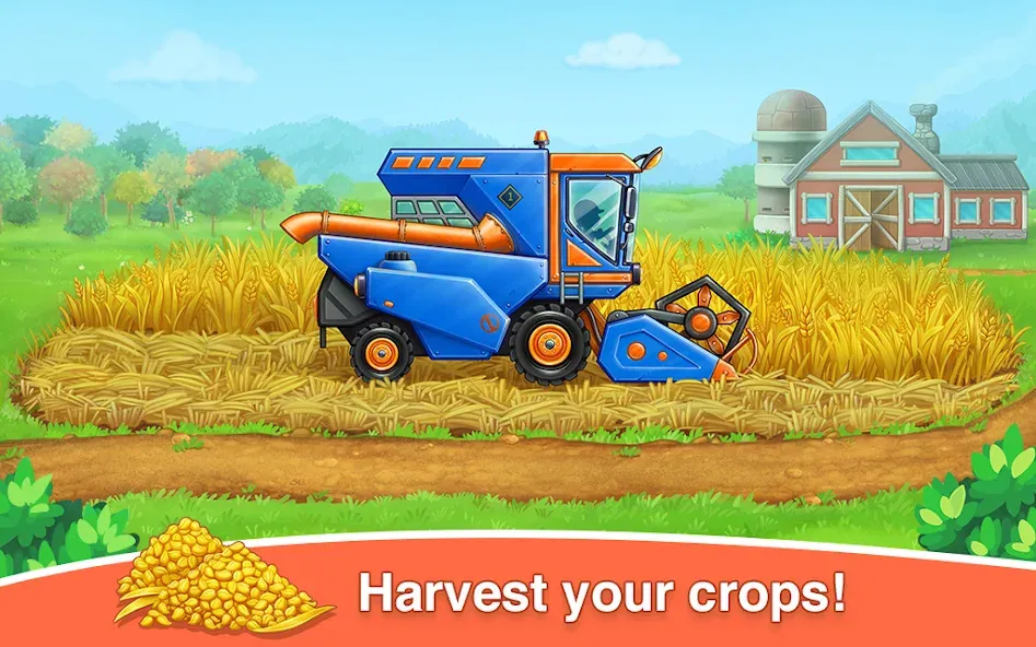 Farm land & Harvest Kids Games  [МОД Unlimited Money] Screenshot 4