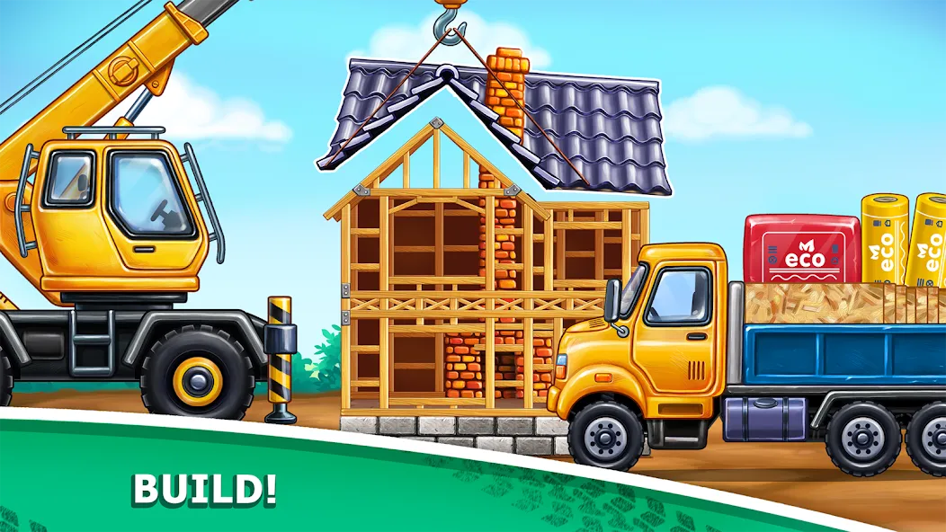 Truck games - build a house  [МОД Все открыто] Screenshot 4