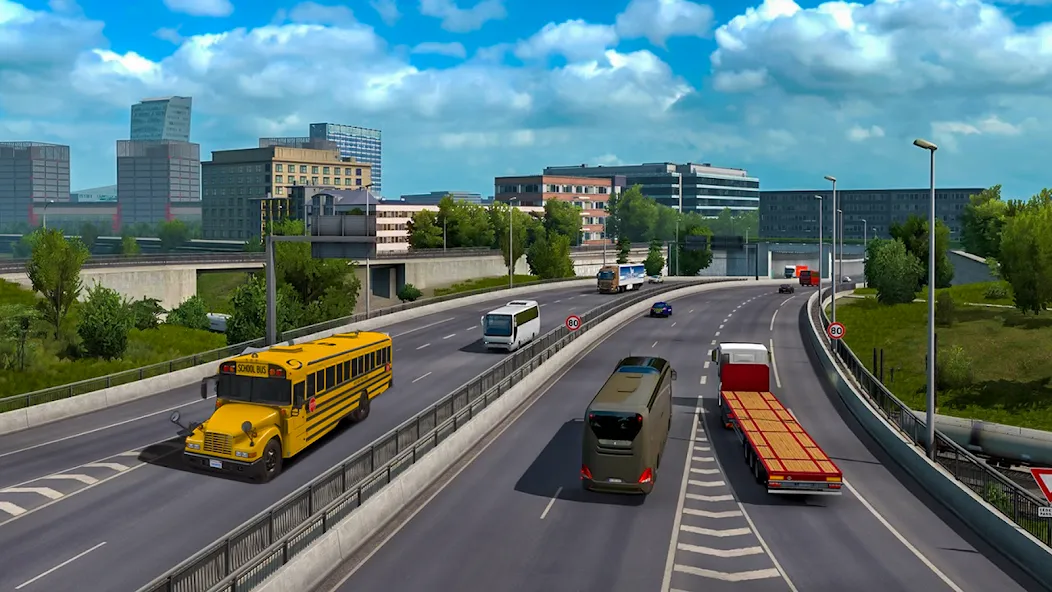 School Bus Transport Simulator (Школьный Автобусный Транспортный Симулятор)  [МОД Много монет] Screenshot 4