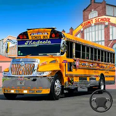 Взломанная School Bus Transport Simulator (Школьный Автобусный Транспортный Симулятор)  [МОД Много монет] - полная версия apk на Андроид