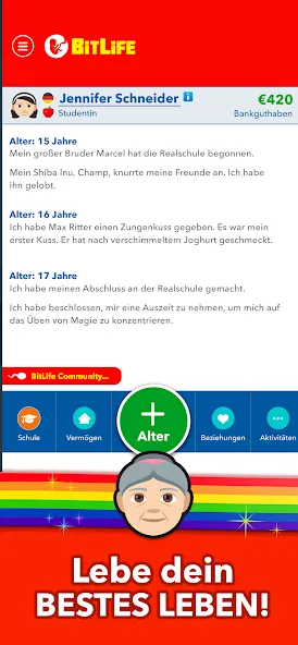 BitLife DE - Lebenssimulation (Битлайф ДЕ)  [МОД Бесконечные монеты] Screenshot 4